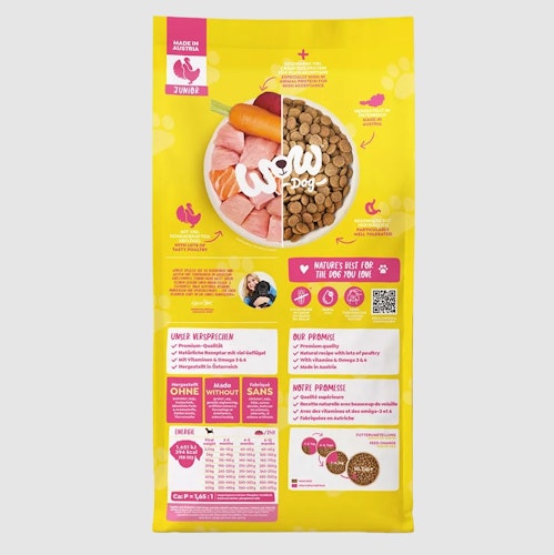 WOW Junior Geflügel 12kg Hundetrockenfutter