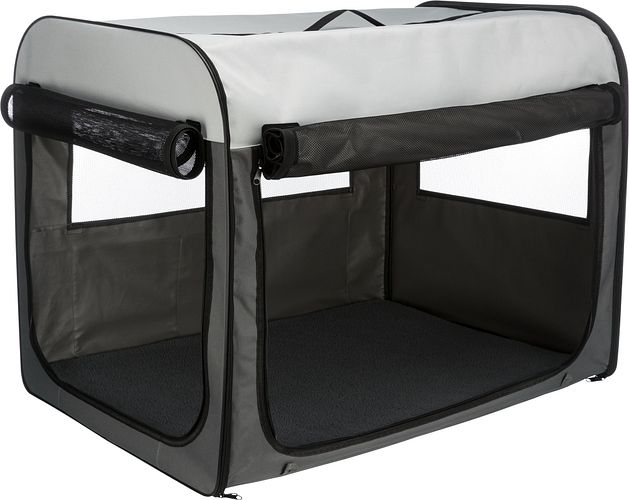 TRIXIE Hundebox Basic, dunkelgrau/hellgrau