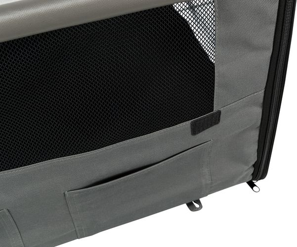 TRIXIE Hundebox Basic, dunkelgrau/hellgrau