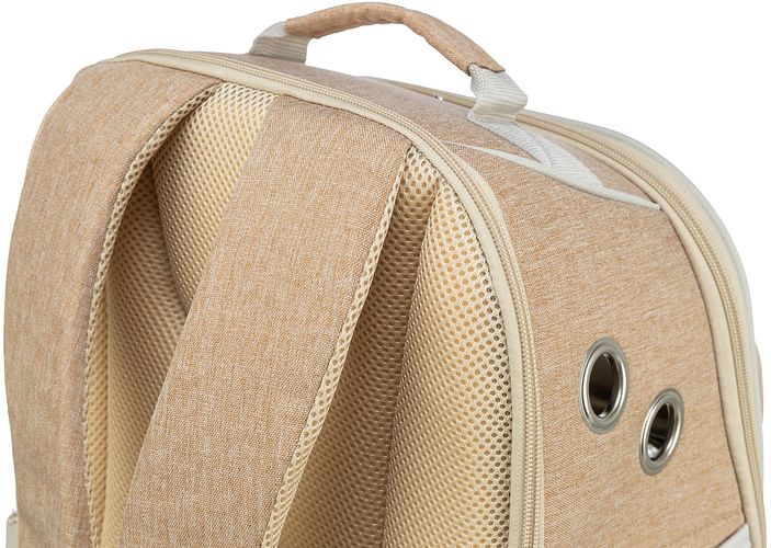TRIXIE Rucksack Willow, 38 × 25 × 45 cm, beige/braun