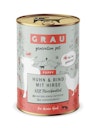 Vorschaubild grau Hund 400 Gramm Hundenassfutter