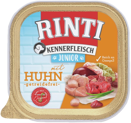 RINTI Kennerfleisch Junior 300 Gramm Hundenassfutter