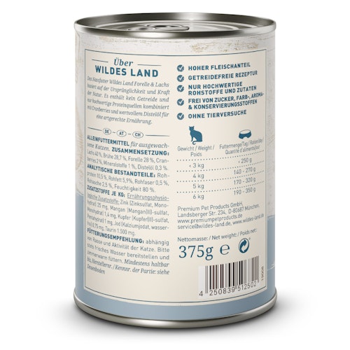 WILDES LAND Katze CLASSIC 375 / 400g