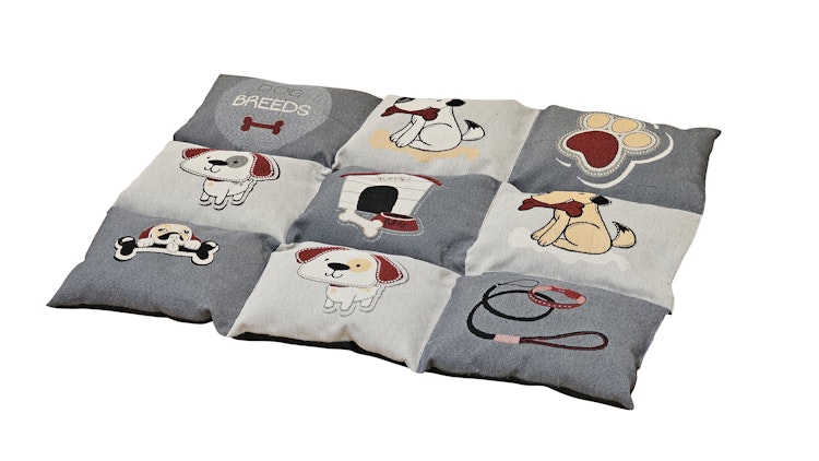 NOBBY Liegematte "PATCHY"  Classic grau/beige L x B: 58 x 80 cm NOBBY Liegematte "PATCHY"  Classic grau/beige L x B: 58 x 80 cm