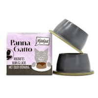 MJAMJAM Pana Gatto Schale 6x2x80g herzhaftes Huhn & Lachs Katzennassfutter