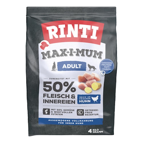 Rinti Max-i-mum 50% Adult 2 x 4kg Huhn