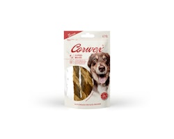 Corwex Puffed Zopf Ente und Lachs 50g Hundesnack