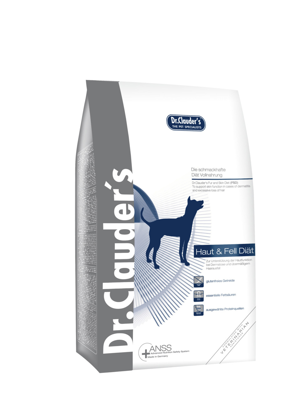 Dr. Clauder's FSD Haut & Fell Diätnahrung 4kg Hundetrockenfutter