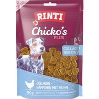 Rinti Chicko Plus Collagen Hearts 80g Hundesnack