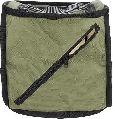 TRIXIE Transporttasche, Vogel, 27 × 32 × 27 cm, beige/olivgrün