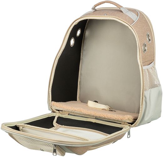 TRIXIE Rucksack Willow, 38 × 25 × 45 cm, beige/braun