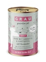 Vorschaubild grau Hund 400 Gramm Hundenassfutter