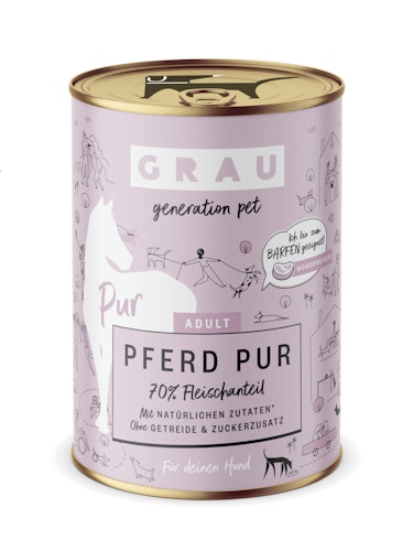 grau Hund 400 Gramm Hundenassfutter