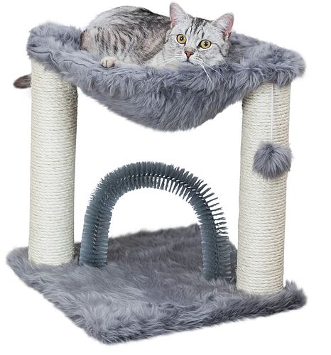TRIXIE Kratzbaum Baza mit Bürste, 50 cm, grau