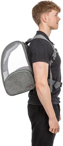 TRIXIE Rucksack Chloe, 39 × 43 × 27 cm, hellgrau