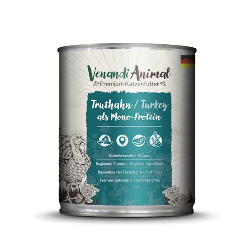 Venandi Animal Monoprotein 800g Katzennassfutter
