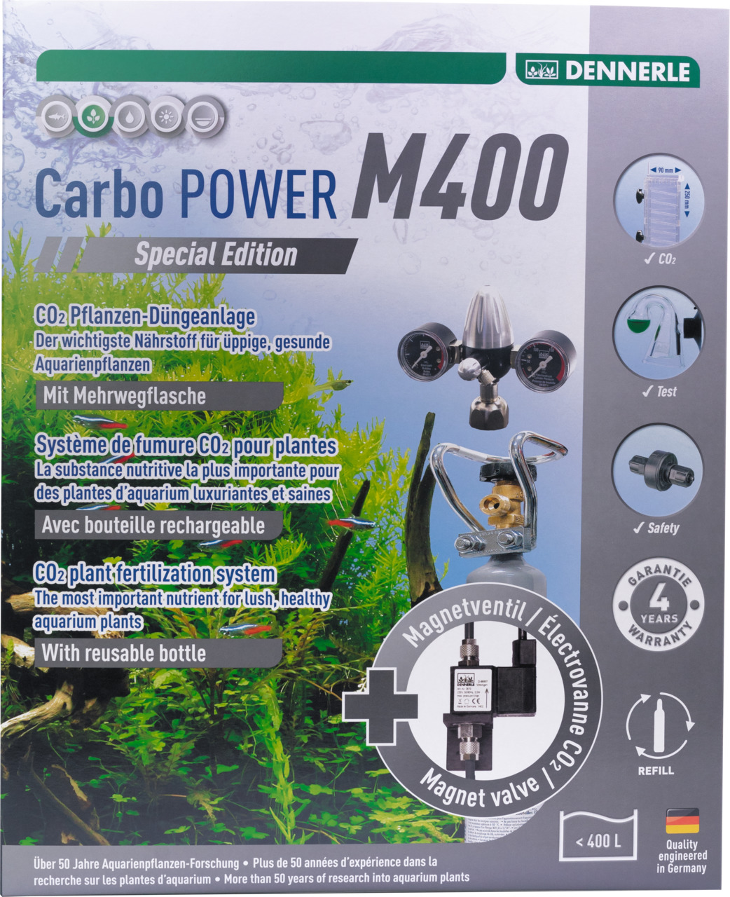 DENNERLE CO2 Pflanzen-Dünge-Set Carbo Power CO2 Anlage