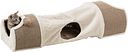 Vorschaubild TRIXIE Kratztunnel mit 2 Höhlen, Plüsch/Sisalteppich, 110 × 30 × 38 cm, lichtgrau/braun