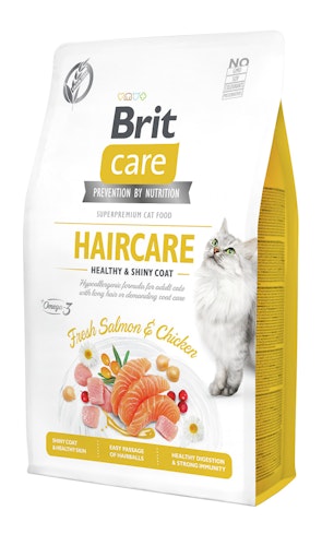 Brit Care Fresh Salmon&Chicken getreidefrei Hair Care Katzentrockenfutter