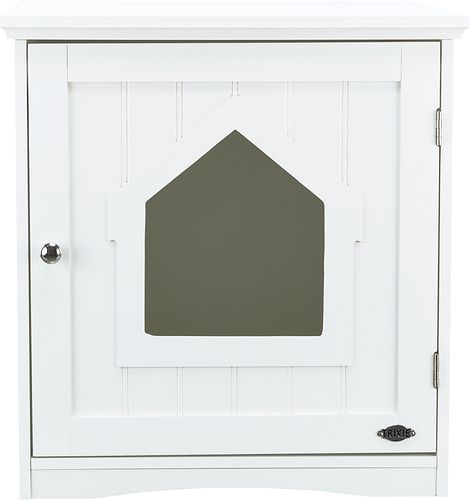 TRIXIE Katzenhaus für Katzentoilette, MDF, 49 × 51 × 51 cm, weiß