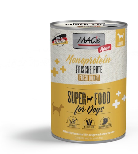 MAC's Dog MONO Sensitive 400g Dose Hundenassfutter