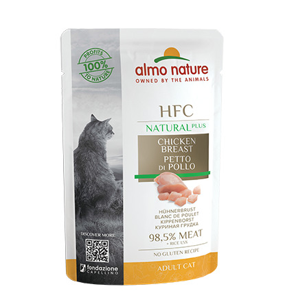 Almo Nature HFC Natural Plus 55g Beutel Katzennassfutter