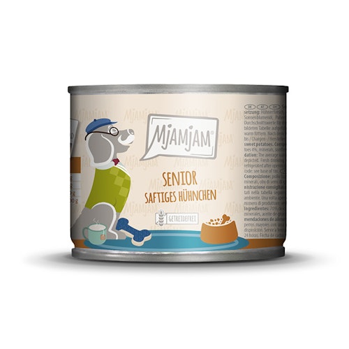 MjAMjAM Hund Senior Huhn+Süßkartoffel  200g
