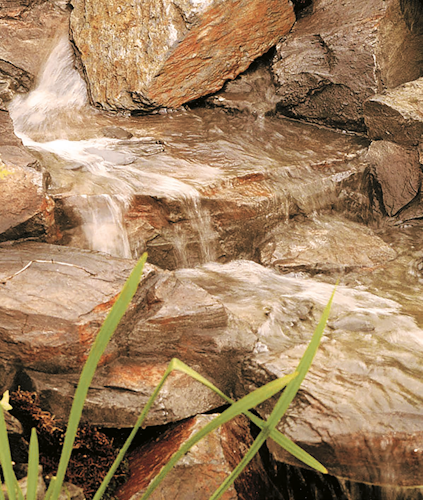 Oase Bachlaufschale Premium Grand Canyon schiefer braun, Klippe