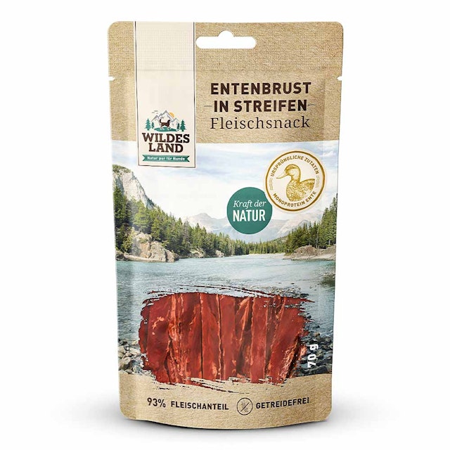 Wildes Land Entenbrust Hunde SnackVorschaubild