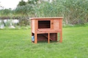 Vorschaubild TRIXIE natura Kleintierstall mit Freilaufgehege 116x63x97cm braun