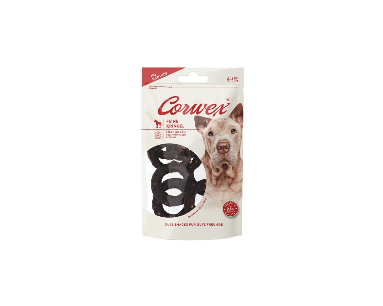 Corwex Kringel Pferd mit Reis 70g Hundesnack