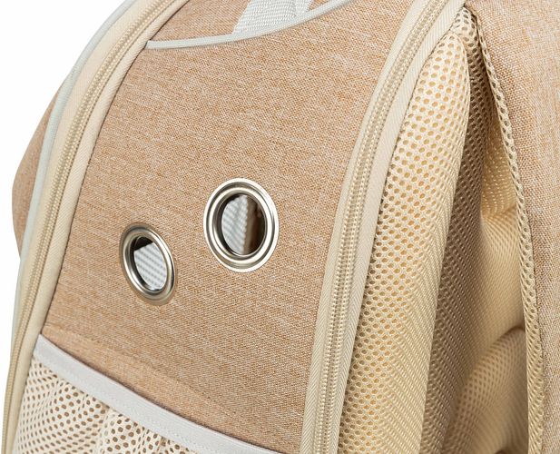 TRIXIE Rucksack Willow, 38 × 25 × 45 cm, beige/braun