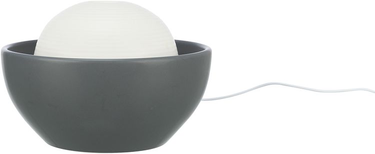 TRIXIE Trinkbrunnen Vital Dome, Keramik, 1,5 l/20 × 10 × 20 cm, grau/weiß