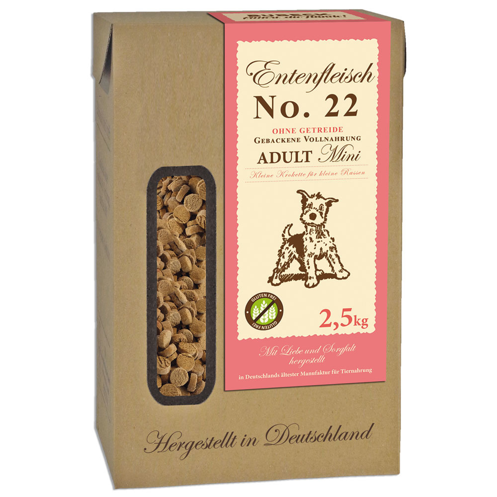 Bubeck Adult Mini Nr. 22 Entenfleisch Hundetrockenfutter