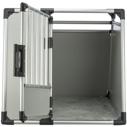 TRIXIE Transportbox Aluminium silber/hellgrau Transportbox