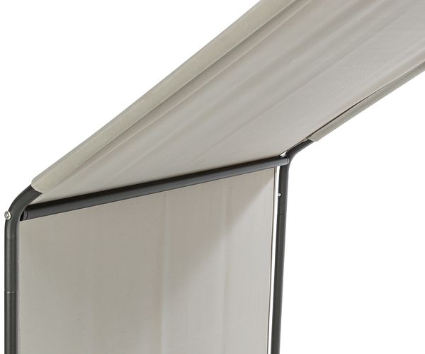 TRIXIE Überdachung für #28211, 90 × 85 × 70 cm, beige/schwarz