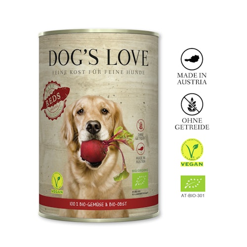 Dog's Love BARF Organics 400g Dose Hundenassfutter