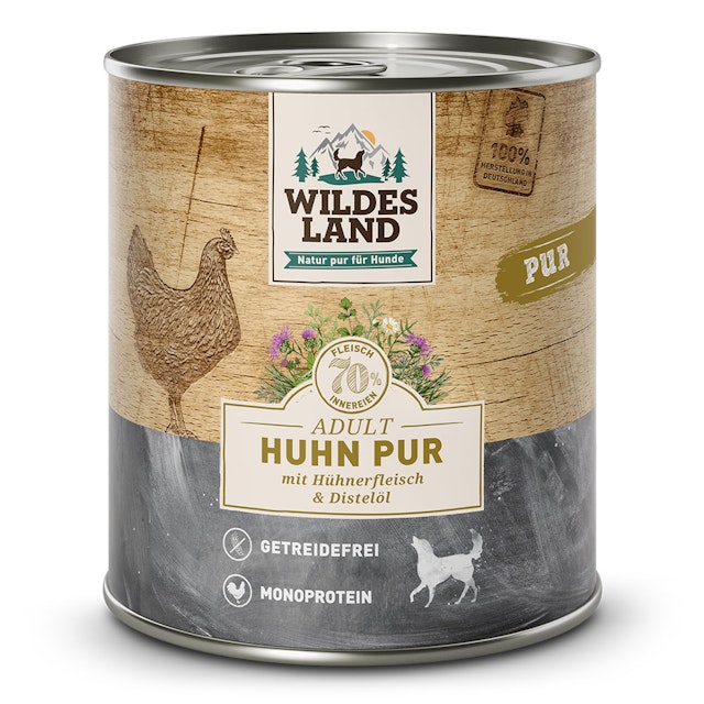Wildes Land PUR Hundenassfutter 800gVorschaubild