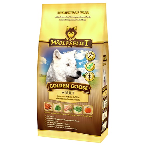 WOLFSBLUT Golden Goose Gans mit Süßkartoffeln Hundetrockenfutter