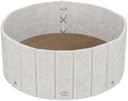 Vorschaubild Kratzbett mit Filzrand, Katzenminze, ø 38 × 16 cm, creme