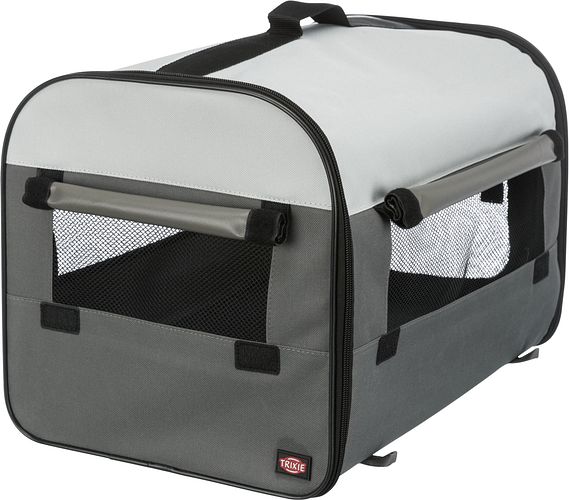 TRIXIE Hundebox Basic, dunkelgrau/hellgrau