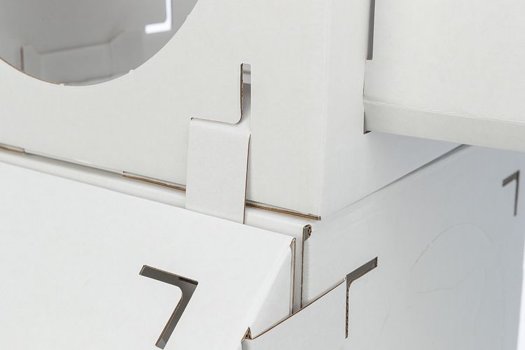 TRIXIE Katzenmöbel Finca Felice, Pappe, 125 × 62 × 62 cm, weiß