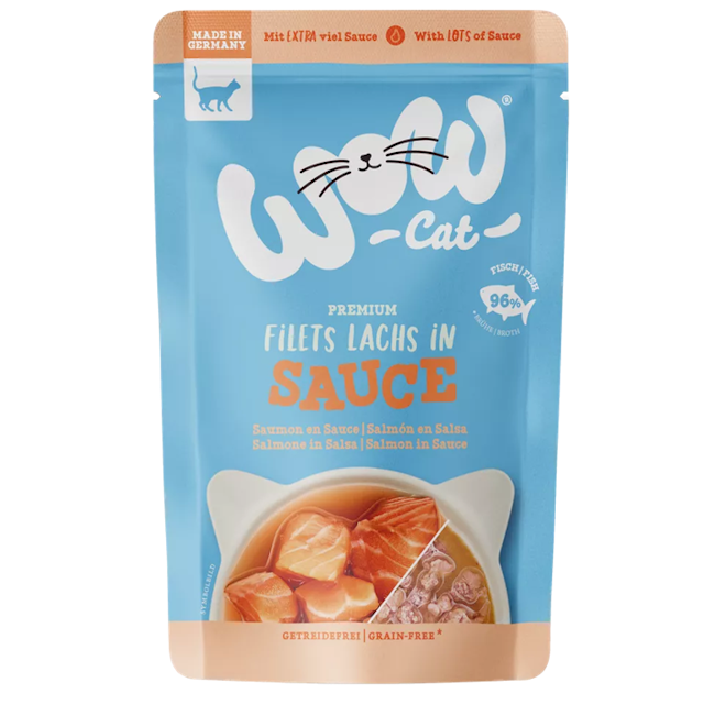 WOW Cat Saucen-Menü mit Filetstückchen - KatzenassfutterVorschaubild