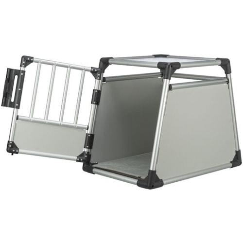 TRIXIE Transportbox Aluminium silber/hellgrau Transportbox
