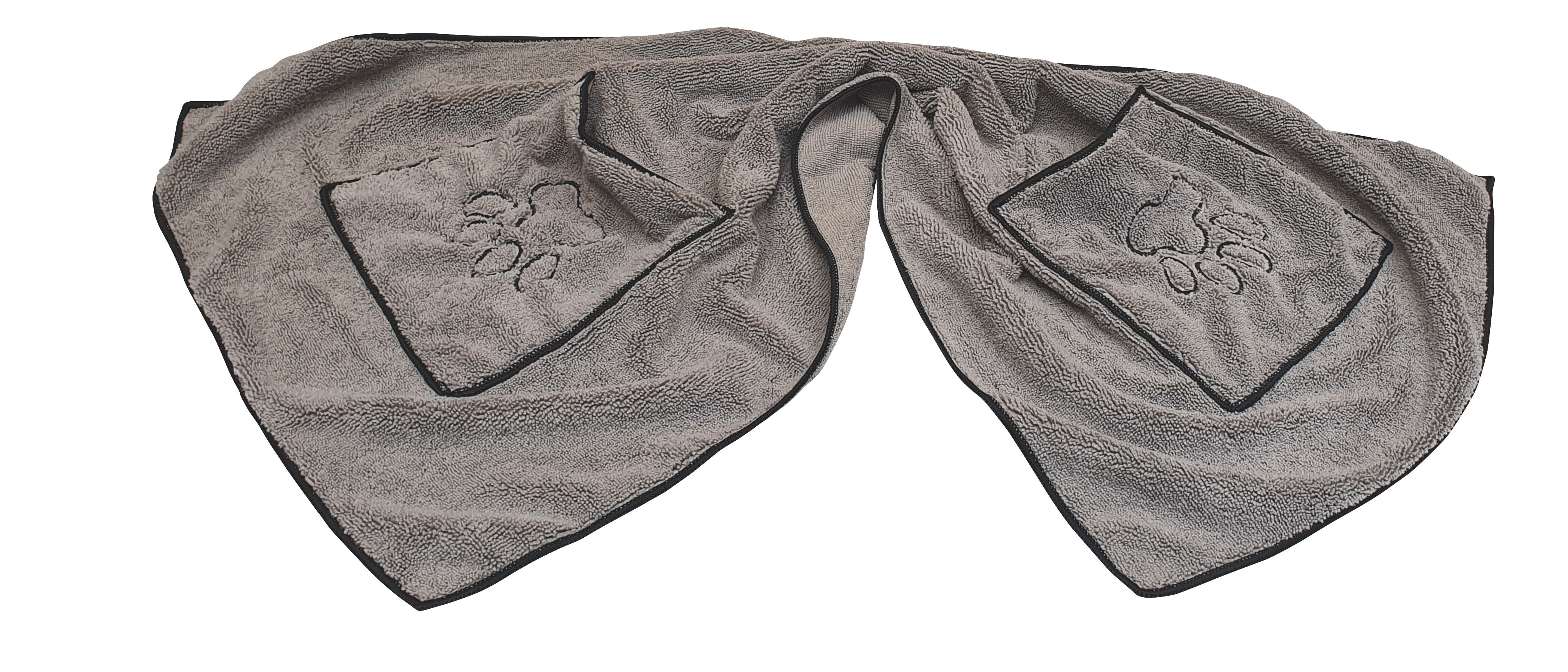 NOBBY Mikrofaser Handtuch grau 100 x 50 cm