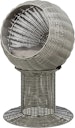 Vorschaubild Höhle Amalia, Polyrattan, rund, ø 42 × 70 cm, grau