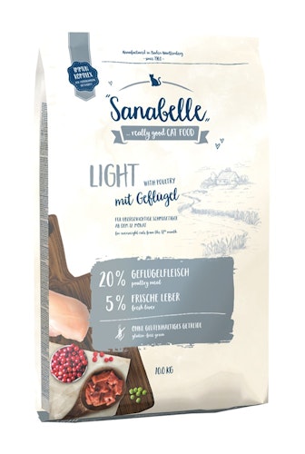 Sanabelle Light mit Geflügel Katzentrockenfutter