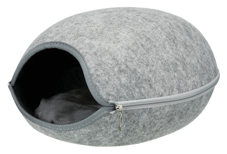 TRIXIE Kuschelhöhle Luna Filz 40x46x24cm hellgrau