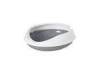 Vorschaubild SAVIC Designtoilette Figaro weiß/grau Katzentoiletten