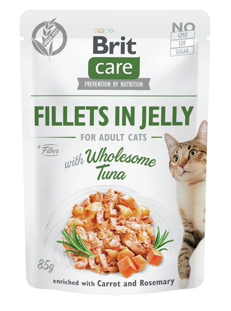 Brit Care Fillets in Jelly 85 Gramm KatzennassfutterVorschaubild